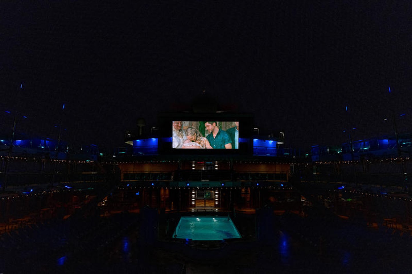 Outdoor Movie Screen on Carnival Dream