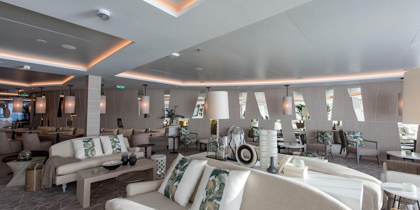 The Retreat Lounge on Celebrity Edge (Photo: Cruise Critic)