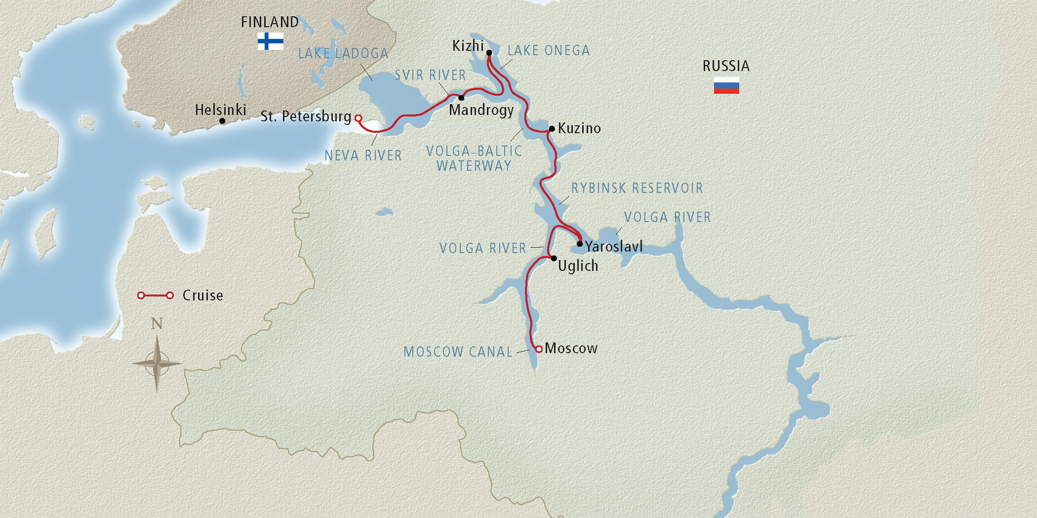 Volga River Cruise Map   Image X 21 