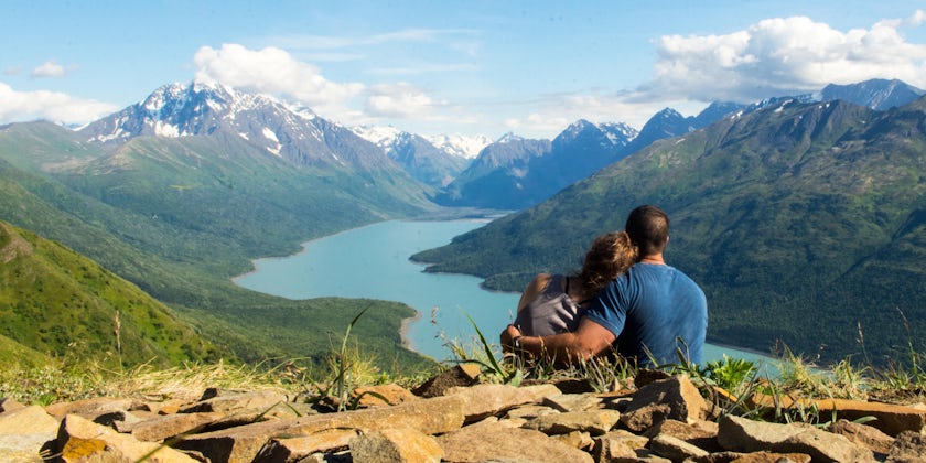 Couple Overlooking Eklutna Lake, Alaska (Photo: akingsley/Shutterstock)