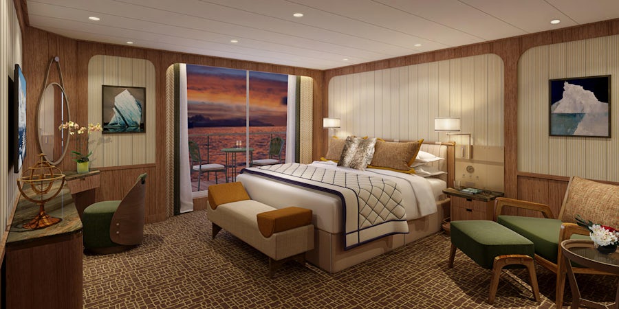 Seabourn Reveals First-Ever Renderings of New Expedition Cruise Ship Suites 