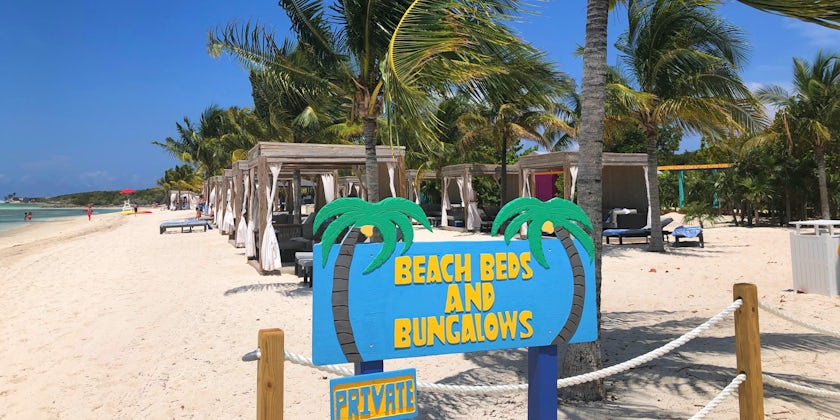 Beach Beds and Bungalows at South Beach on CocoCay (Photo: Brittany Chrusciel/Cruise Critic)