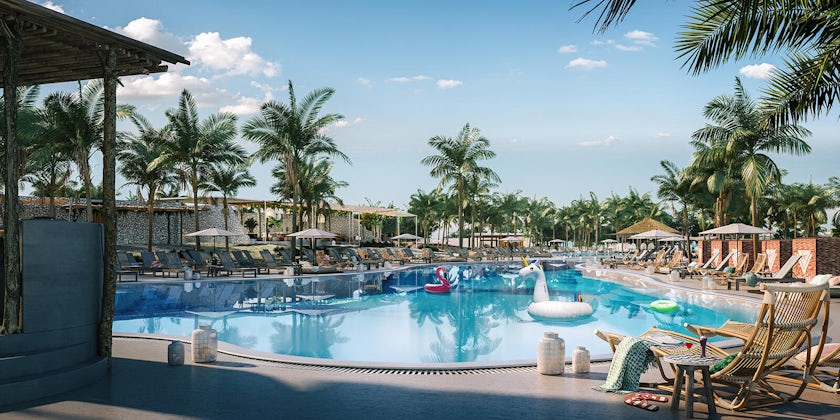 The Main Pool at The Beach Club in Bimini, Bahamas (Photo: Virgin Voyages)