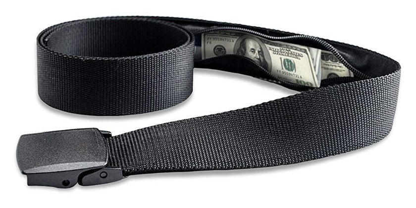 Travel Security Belt with Hidden Money Pocket (Photo: Amazon)