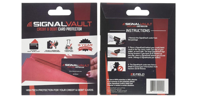 SignalVault SV-2Pack RFID Blocking Signal Vault Credit & Debit Card Protector (Photo: Amazon)