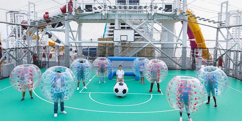 Bubble Football (Photo: Dream Cruise Line)