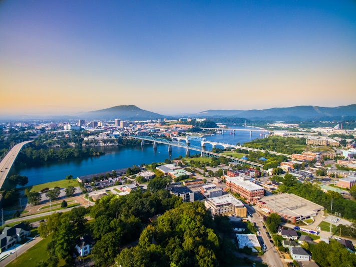 Chattanooga, Tennessee (Photo: Drone Trekkers/Shutterstock)
