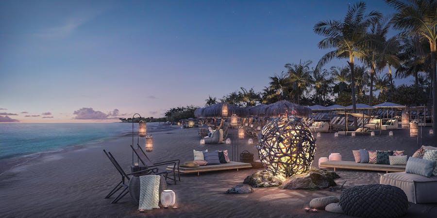 Virgin Voyages' Beach Club at Bimini (Image: Virgin Voyages) Virgin Voyages' Beach Club at Bimini (Image: Virgin Voyages)
