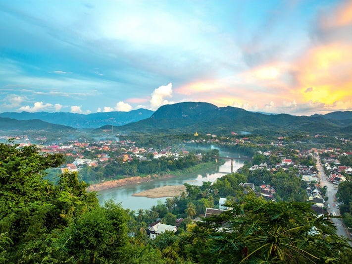 Viewpoint of Luang Prabang City at Phusi Hill, Luang Prabang, Laos (Photo: Suthikait Teerawattanaphan/Shutterstock)