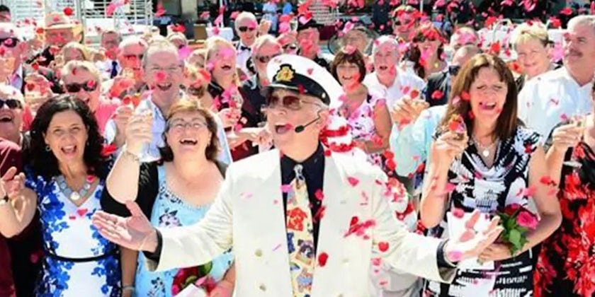 The Love Boat Captain Gavin MacLeod to Perform Largest Vow Renewal at Sea (Photo: Princess Cruises)