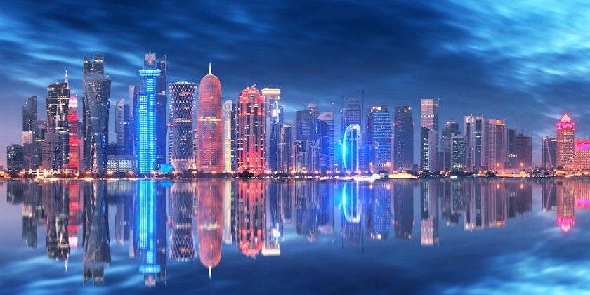 Skyline of Doha, Qatar During Night (Photo: TTstudio/Shutterstock)