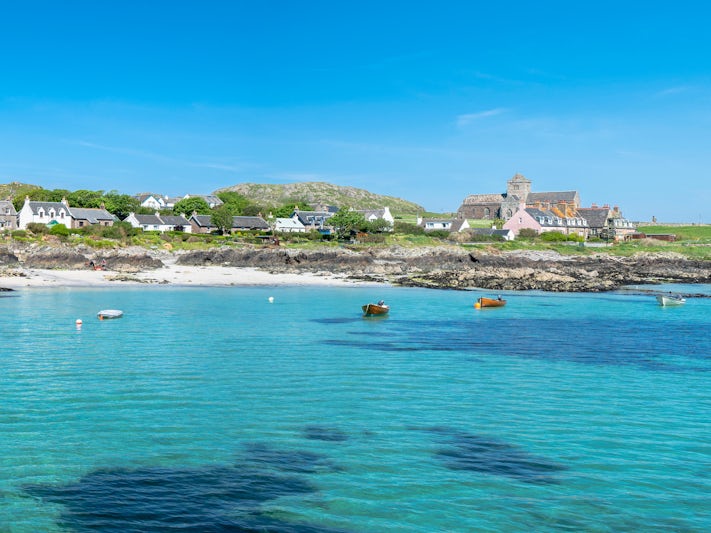 Panorama of the Village of Baile Mor, Isle of Iona, Scotland, UK, on a Sunny Day (Photo: Justine Kibler/Shutterstock)