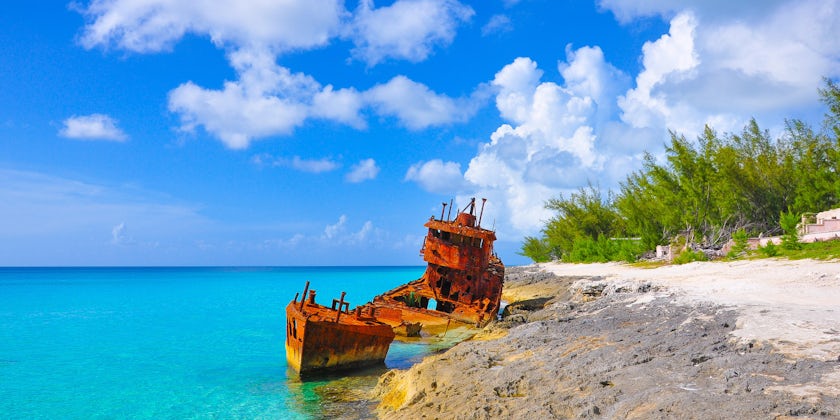 Historic shipwreck in Bimini, Bahamas (Photo: thomas carr/Shutterstock)