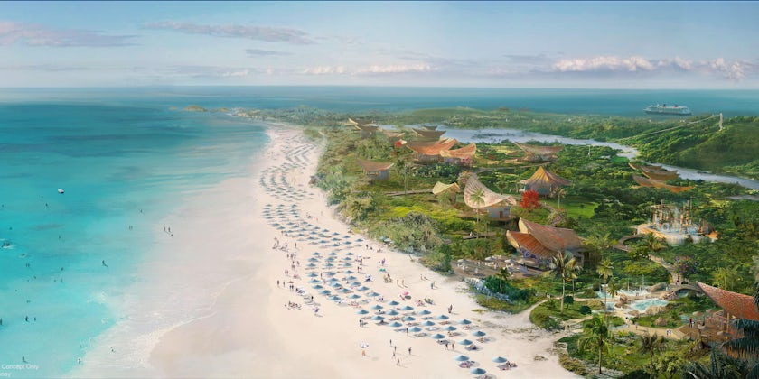 Rendering of Disney Cruise Line's new private island