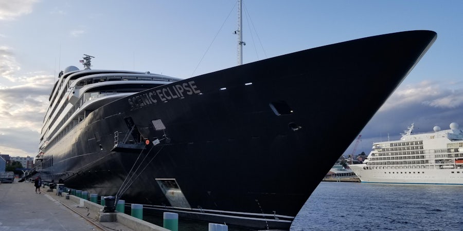 Dame Helen Mirren Christens Scenic Eclipse Cruise Ship
