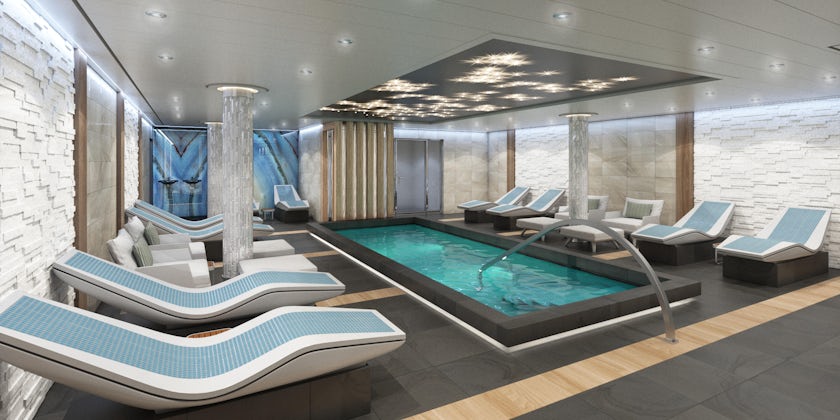 Mardi Gras Cloud 9 Spa Thermal Suite on Carnival (Photo: Carnival Cruise Line)