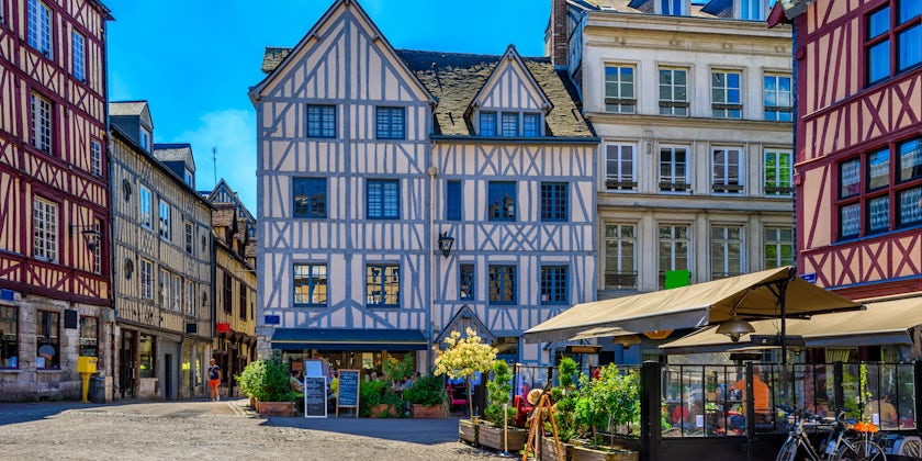 Cozy street with timber framing houses in Rouen, Normandy, France (Photo: Catarina Belova/Shutterstock)