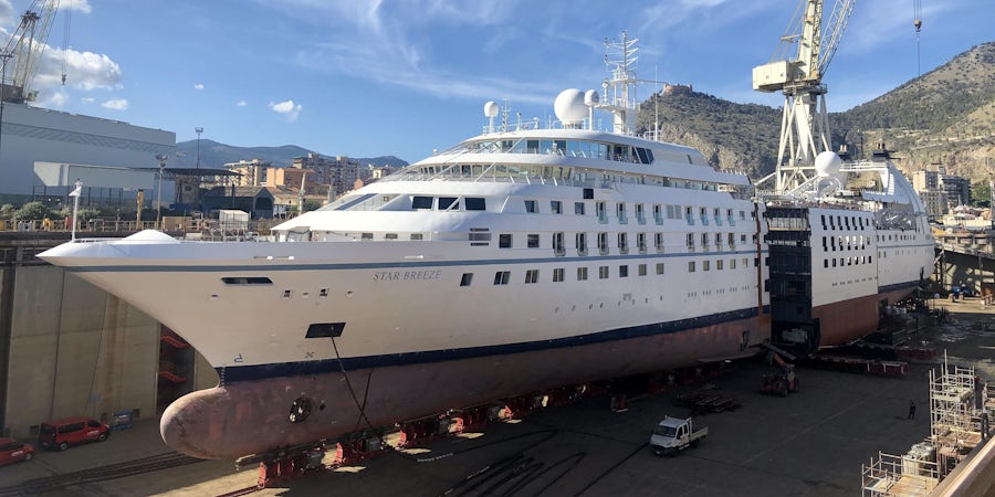 Windstar Cruises Begins Ambitious Three Ship “Stretching” Renovation Program In Italy