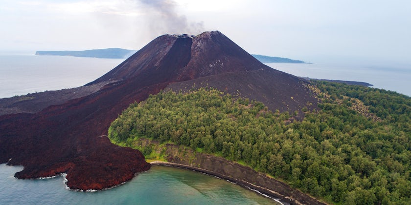 Anak Krakatau's Volcano, which erupted in 2008 as well as October of 2018 (Photo: The Wild Eyed/Shutterstock)
