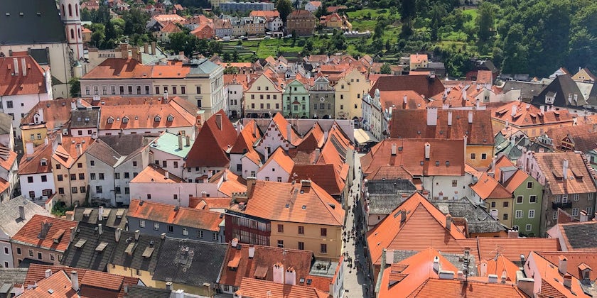 Cesky Krumlov, Czech Republic, is a great tour option on Danube River cruises. (Photo by Carolyn Spencer Brown)