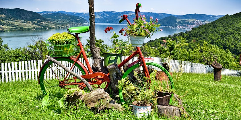 Cycling along the Danube. (Photo by Shutterstock)
