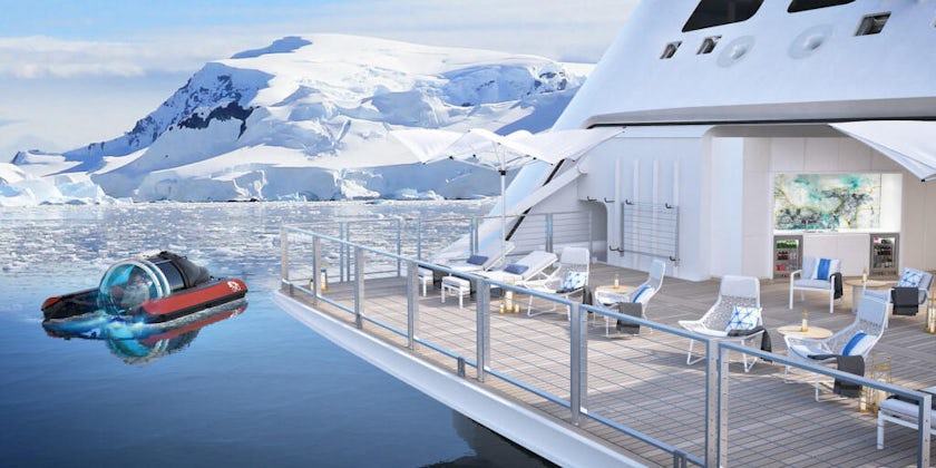 A rendering of the submarine for Crystal Endeavor (Photo: Crystal Cruises)
