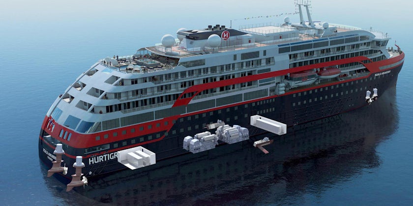 MS Roald Amundsen's battery powered system is the first of its kind, which will make a global impact environmentally (Photo: Hurtigruten)