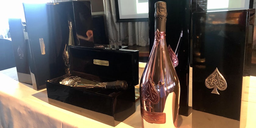 The Ace of Spades Champagne, which was created by the Cattier family over 12 generations (Photo: Chris Gray Faust/Cruise Critic)
