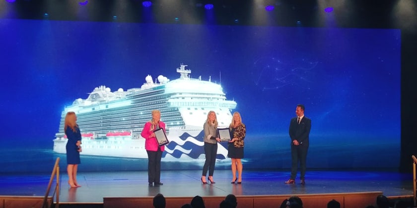 The christening ceremony for Princess Cruises newest ship, Sky Princess in Fort Lauderdale, Florida on Dec. 7, 2019 (Photo: Dori Saltzman)