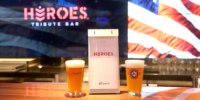 Heroes Tribute Bar on Carnival Panorama (Photo: Carnival Cruise Line)