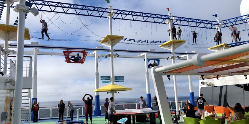 SportSquare and ropes course on Carnival Panorama