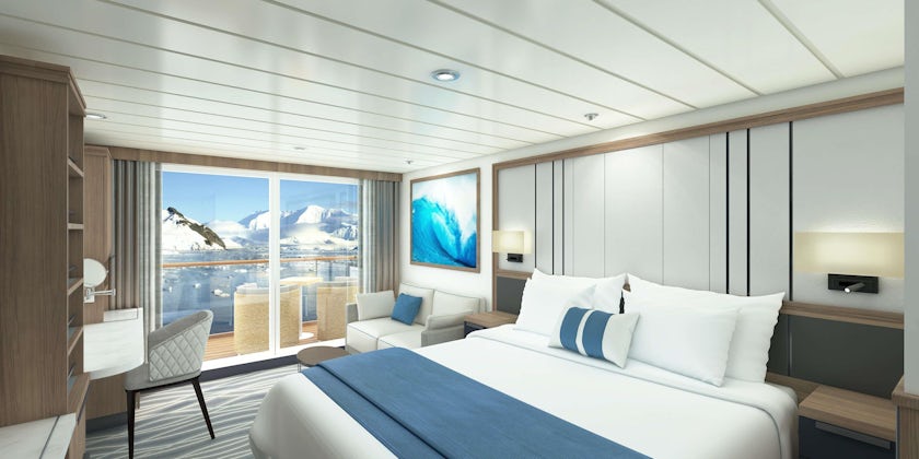 Balcony Cabin on the forthcoming Ocean Victory (Image: Victory Cruise Line)