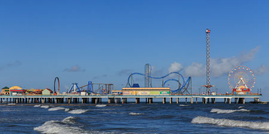Pleasure Pier, Galveston, Texas, USA (Photo: Tricia Daniel/Shutterstock) Pleasure Pier, Galveston, Texas, USA (Photo: Tricia Daniel/Shutterstock)