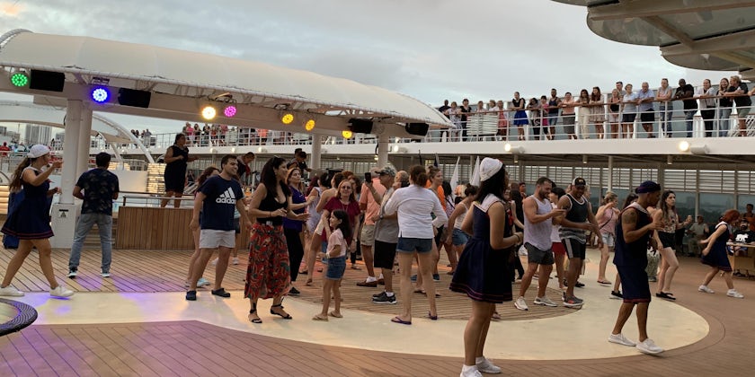 Deck party on MSC Armonia (Photo: Kim Foley MacKinnon/Cruise Critic contributor)