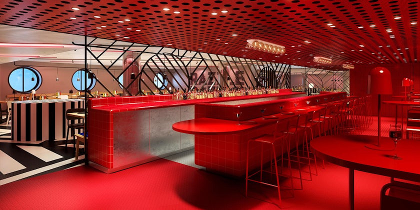 Razzle Dazzle Red Bar (Image: Virgin Voyages)