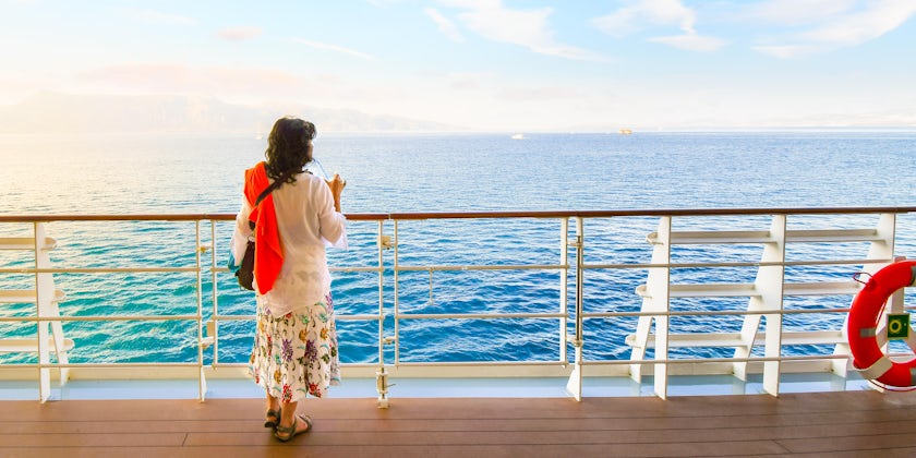 Woman on a cruise in the Mediterranean (Photo: Kirk Fisher/Shutterstock.com)