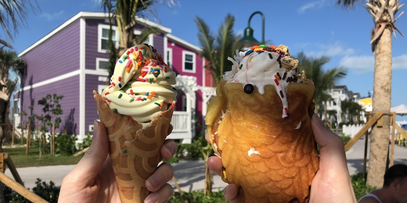 The Smiling Fish ice cream at Ocean Cay MSC Marine Reserve (Photo: Brittany Chrusciel/Cruise Critic)