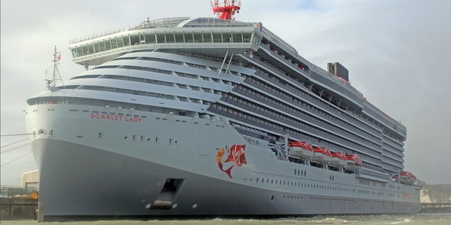 Virgin Voyages' Scarlet Lady Cruise Ship Arrives in Dover