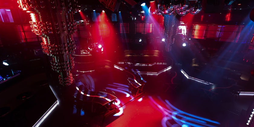 Interior shot of The Manor nightclub on Scarlet Lady