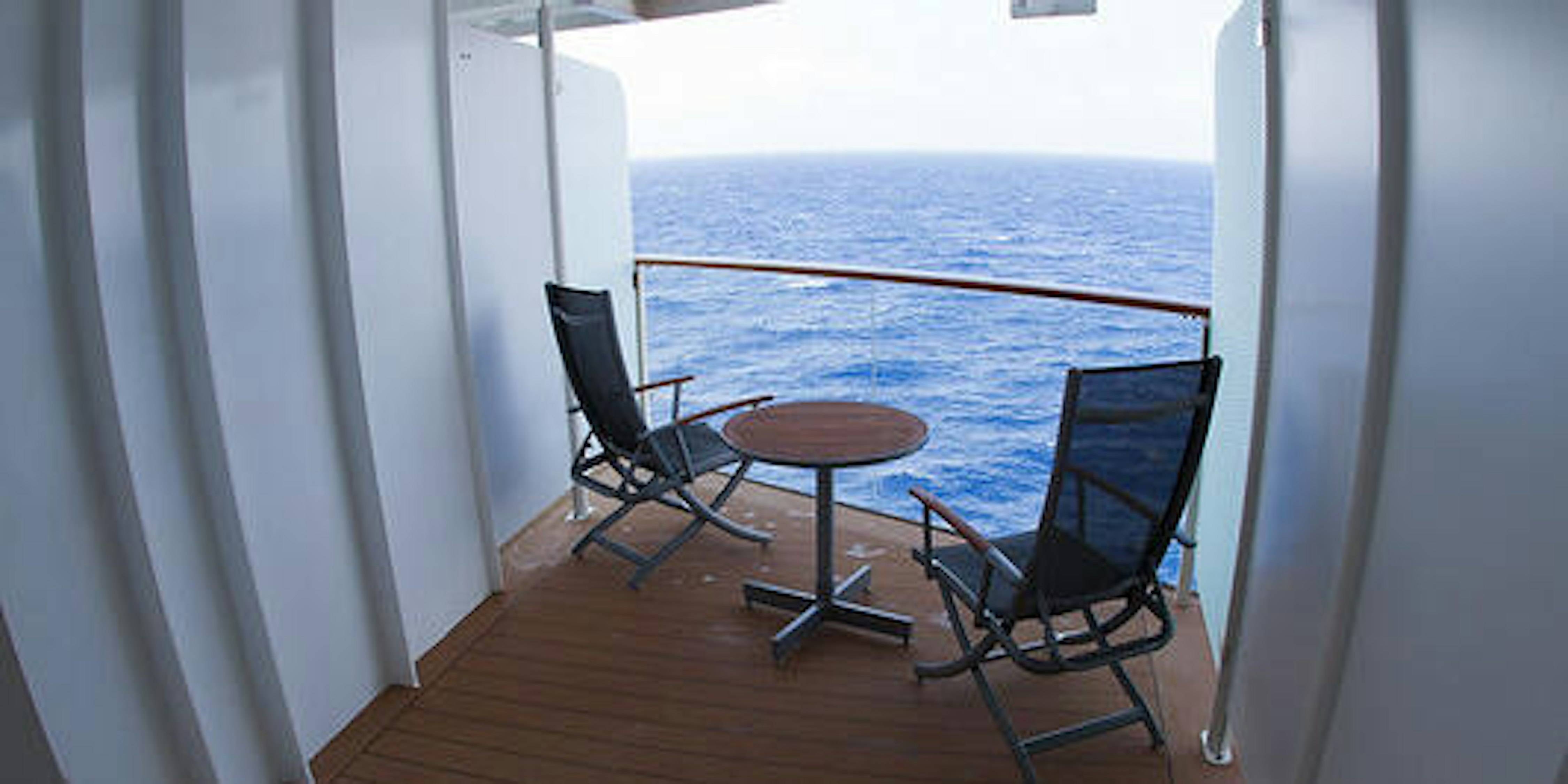 exotic cruise ship balcony film