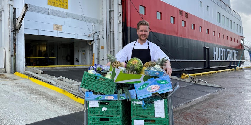 Hurtigruten is donating food to local charities in support of COVID-19 relief efforts (Photo: Hurtigruten)