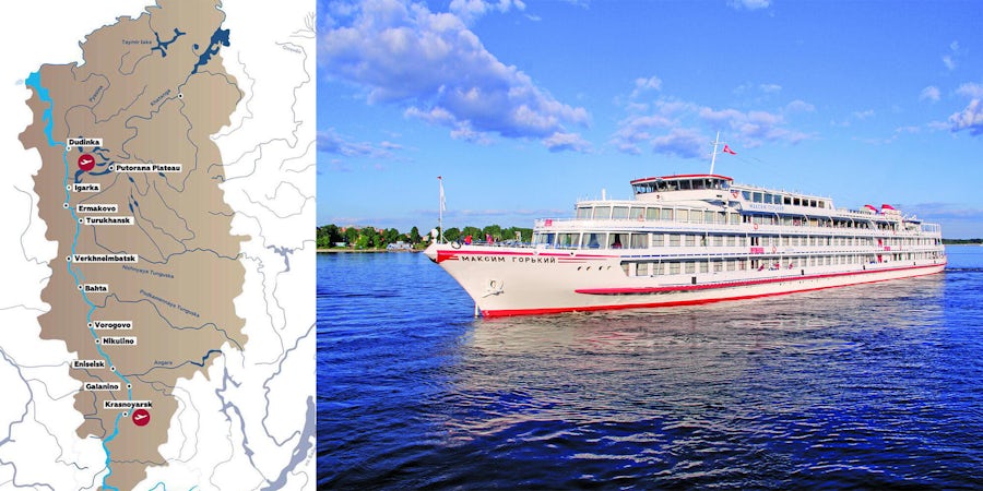 Yenisei River Cruise Map
