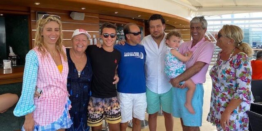 Richard Sasso cruising with his family (Photo: MSC Cruises)