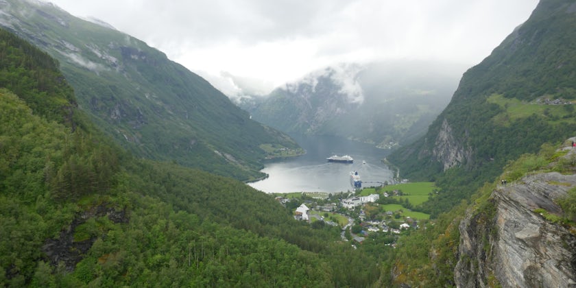 Azamara Journey in Geirangerfjord