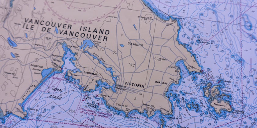 British Columbia marine map (Photo: Aaron Saunders/Cruise Critic)