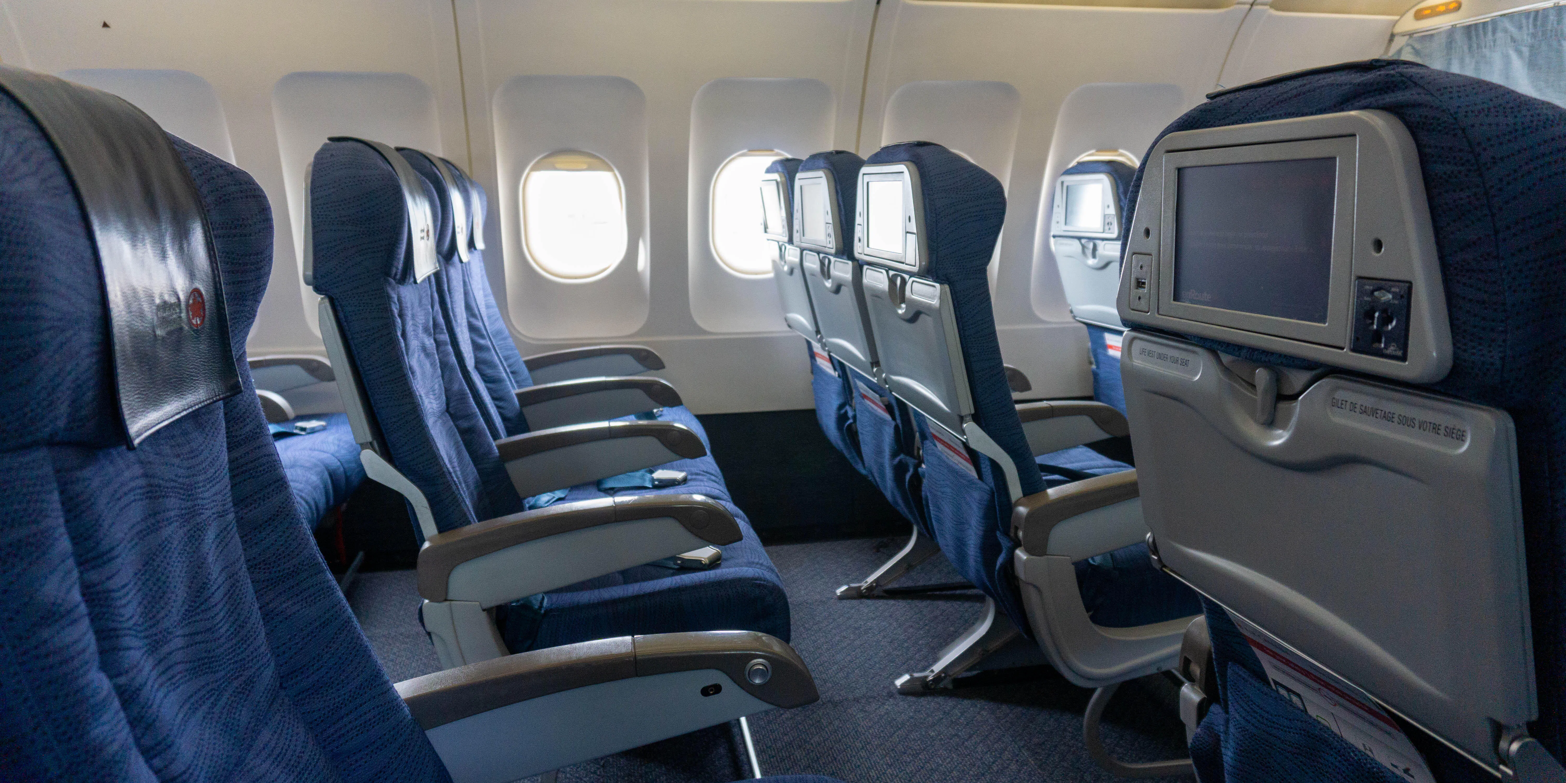 Empty Air Canada A320 Airbus (Photo: Aaron Saunders/Cruise Critic)