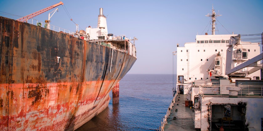 Ships at a shipbreaking yard (Photo: akksht/Shutterstock.com)