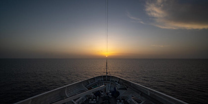 Sunset from Empress of the Seas' Forward Deck (Photo: twangster/Cruise Critic member)
