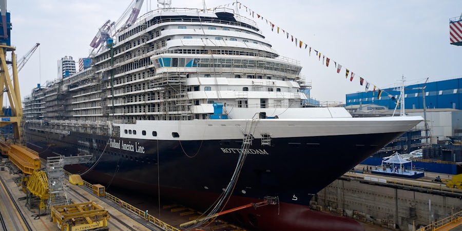 Holland America Line's New Cruise Ship Rotterdam Coin Ceremony Ahead of Float Out