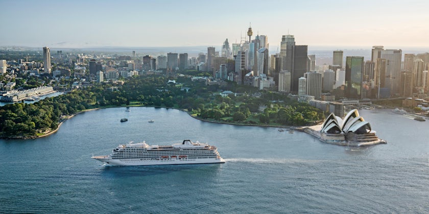 Viking Ocean Cruise Ship in Sydney Harbour/Viking Cruises